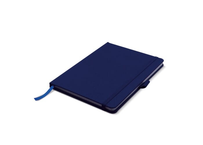 Stylo-stylet à bille personnalisé en bambou et paille de blé Bleu foncé